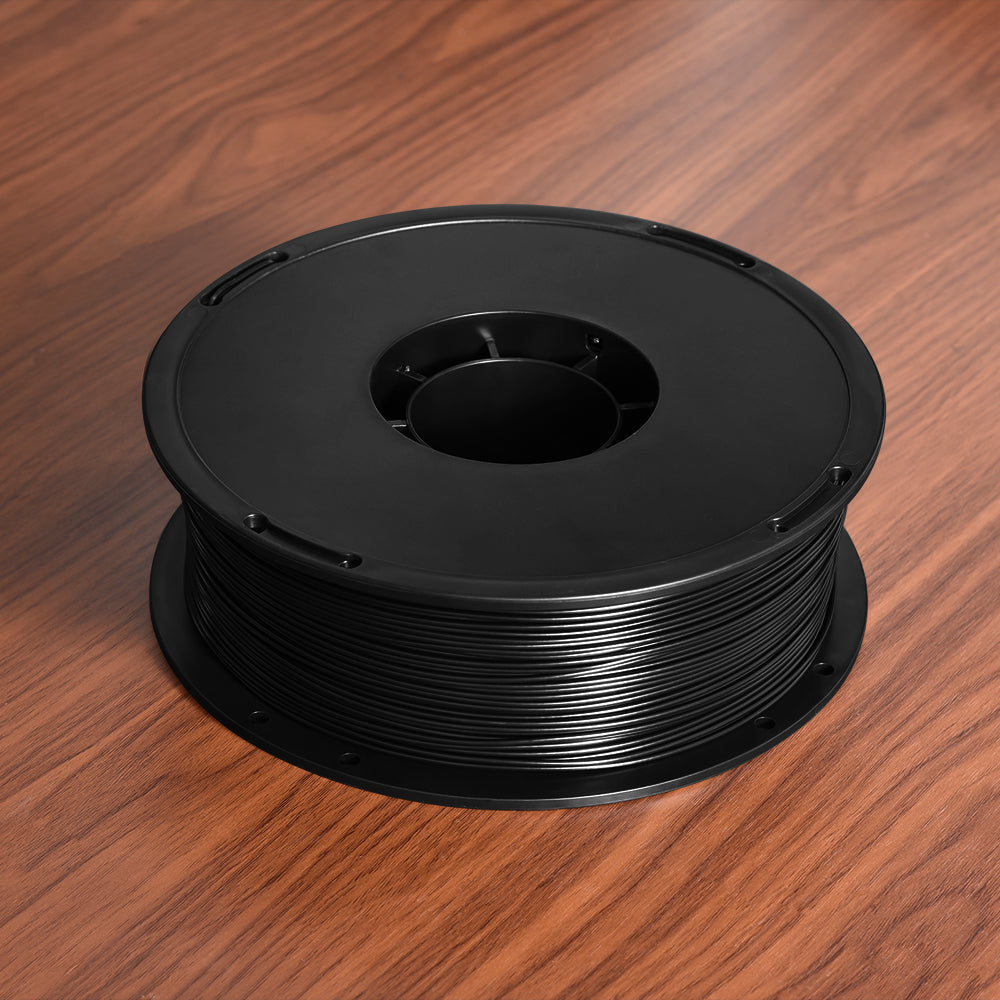 BIQU Panda CF-Wrapped ABS — 1kg Black — on desk
