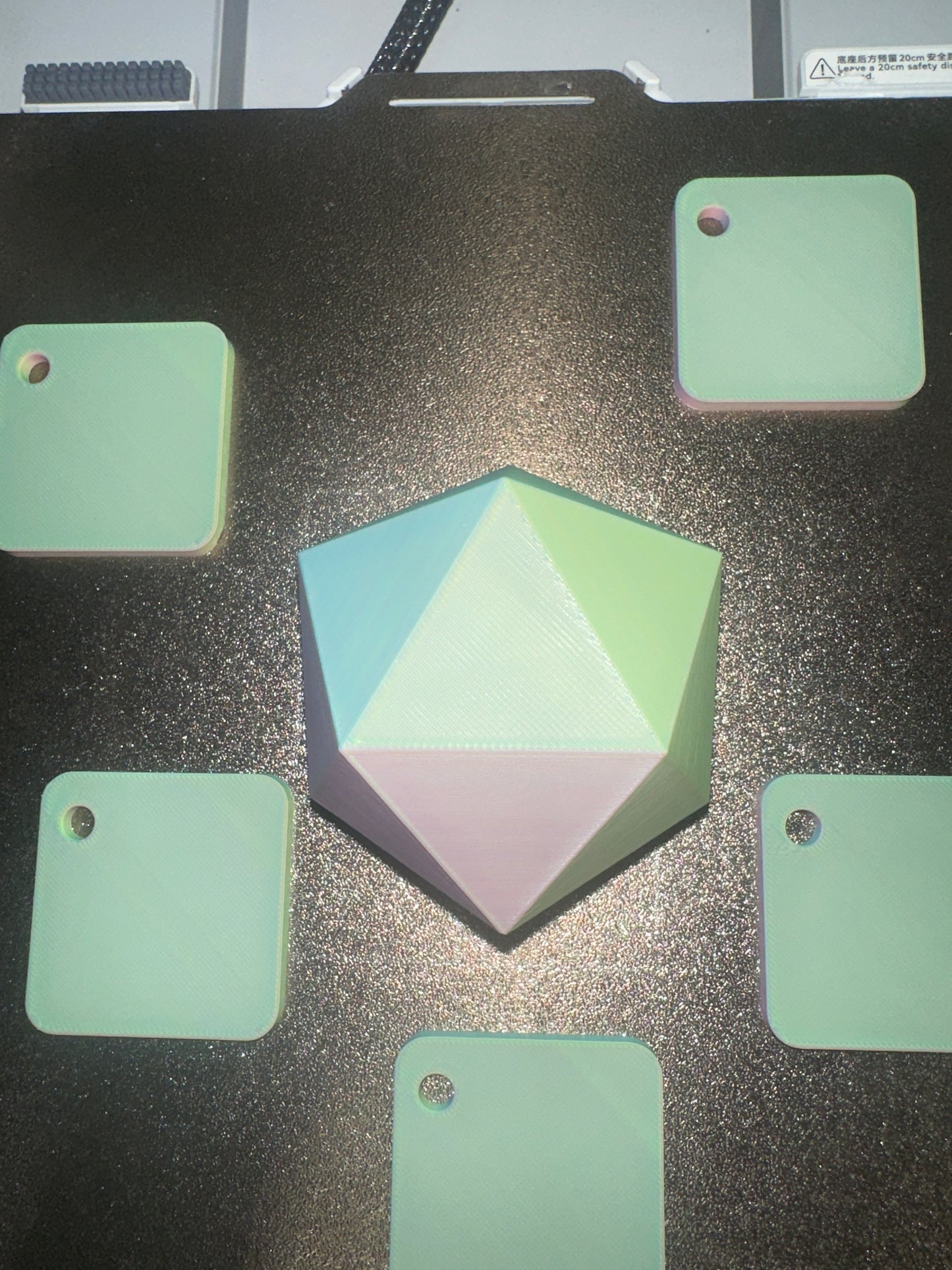 Matte Tricolour Green/Blue/Red PLA