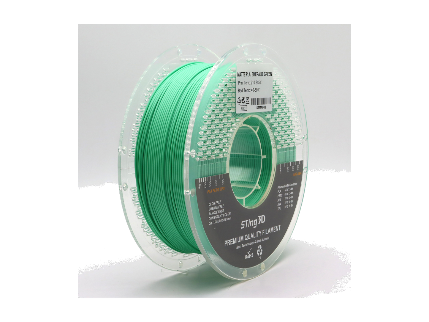 PLA Matte Emerald Green