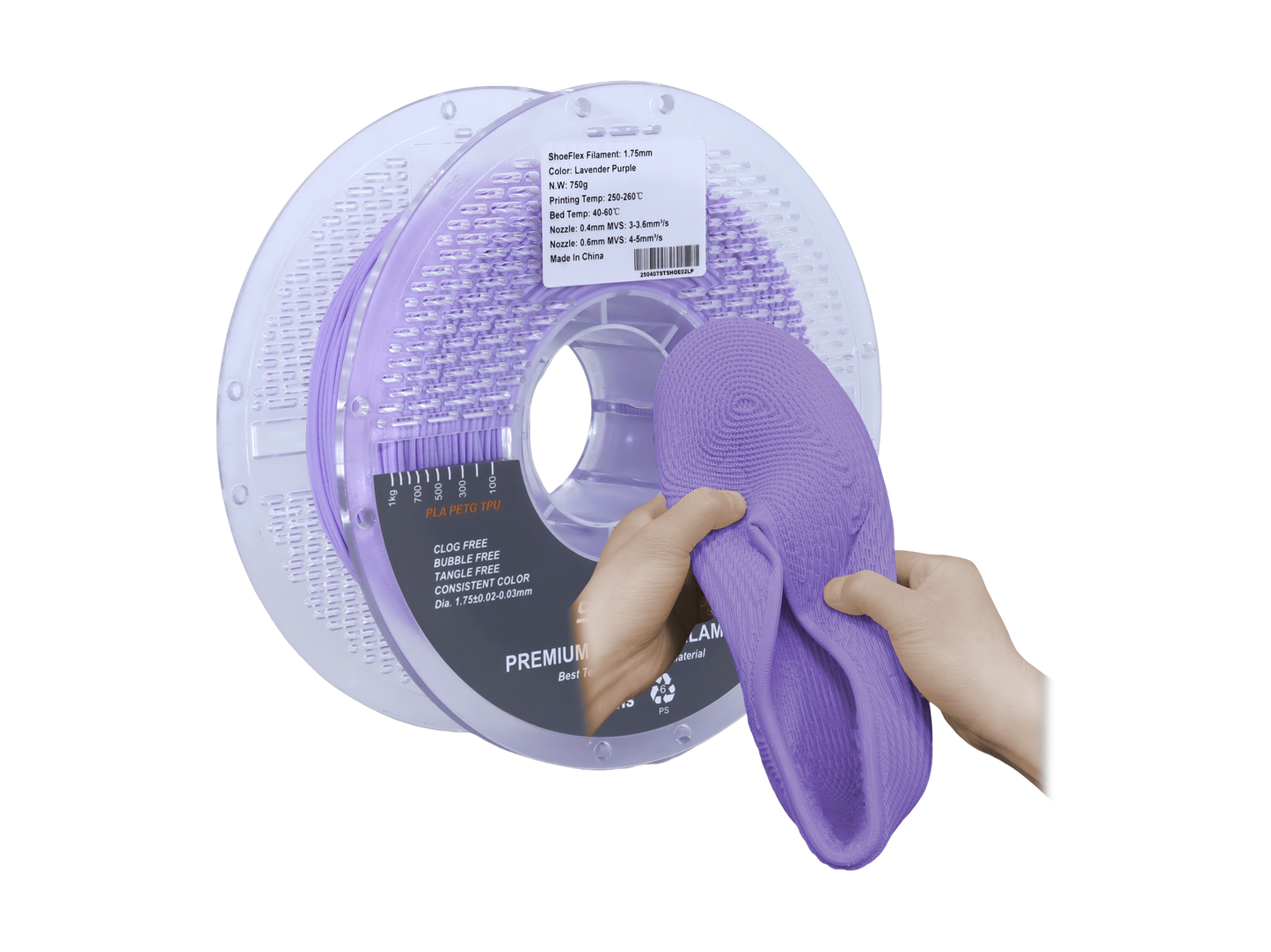 ShoeFlex 9075A Lavender Purple