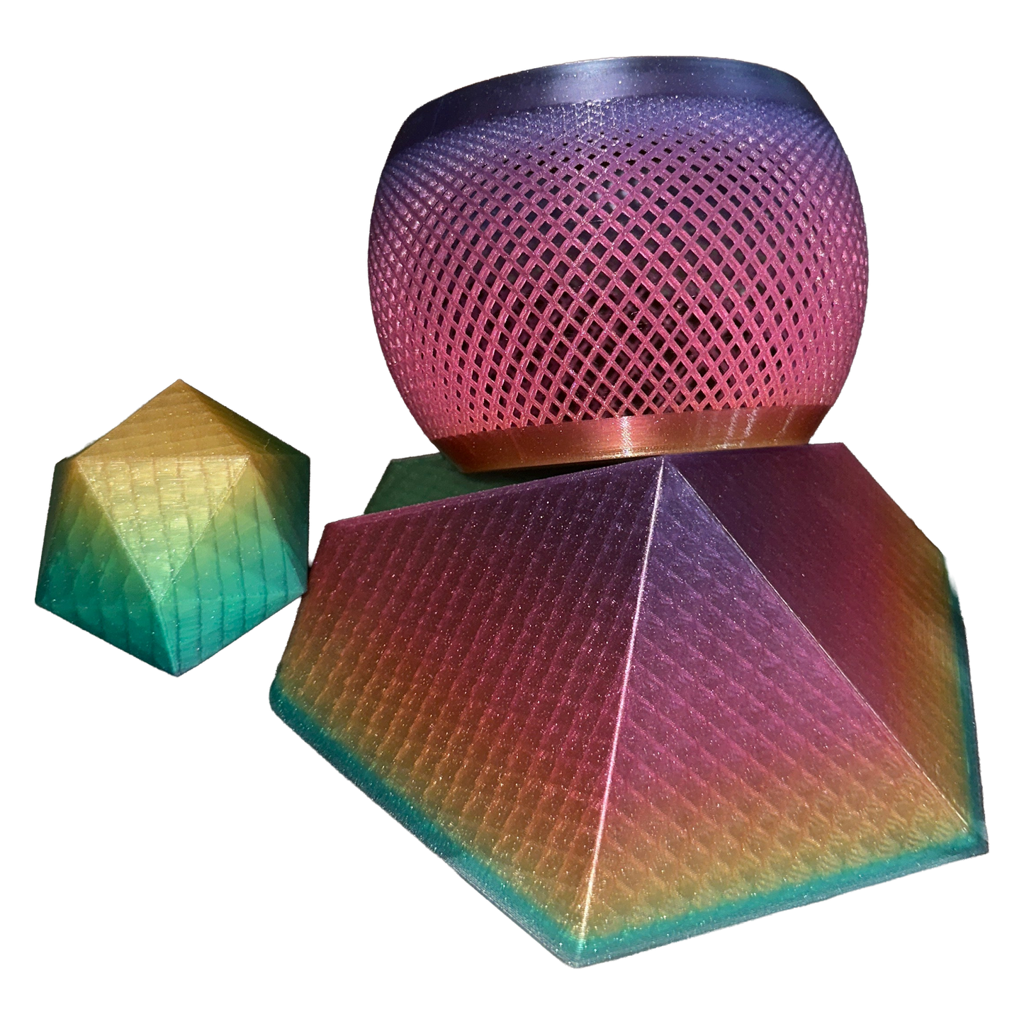Crystal sparkle rainbow PLA