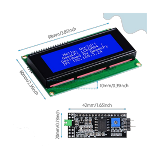 Character LCD 20x4 + I2C Backpack