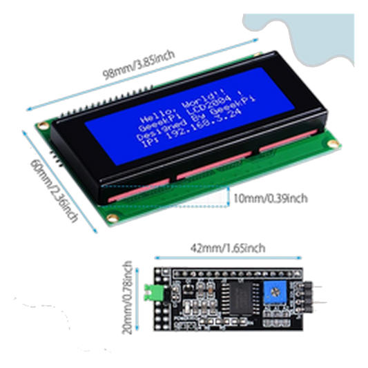 Character LCD 20x4 + I2C Backpack