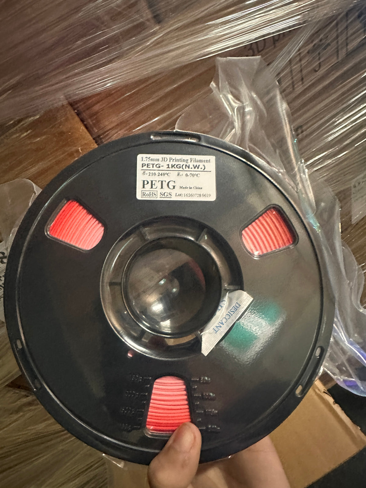 Shittament PETG - real roll from the batch