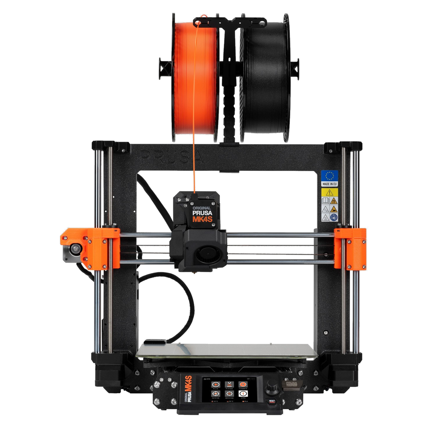 Original Prusa MK4S assembled 3D printer, front view