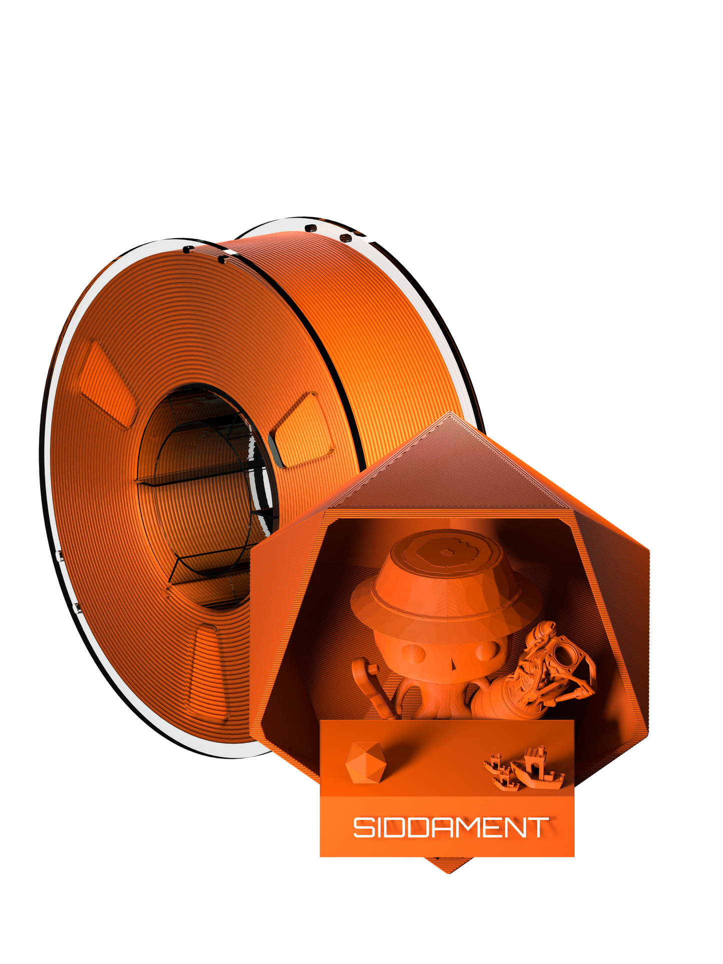 Matte Orange Fire Red PLA