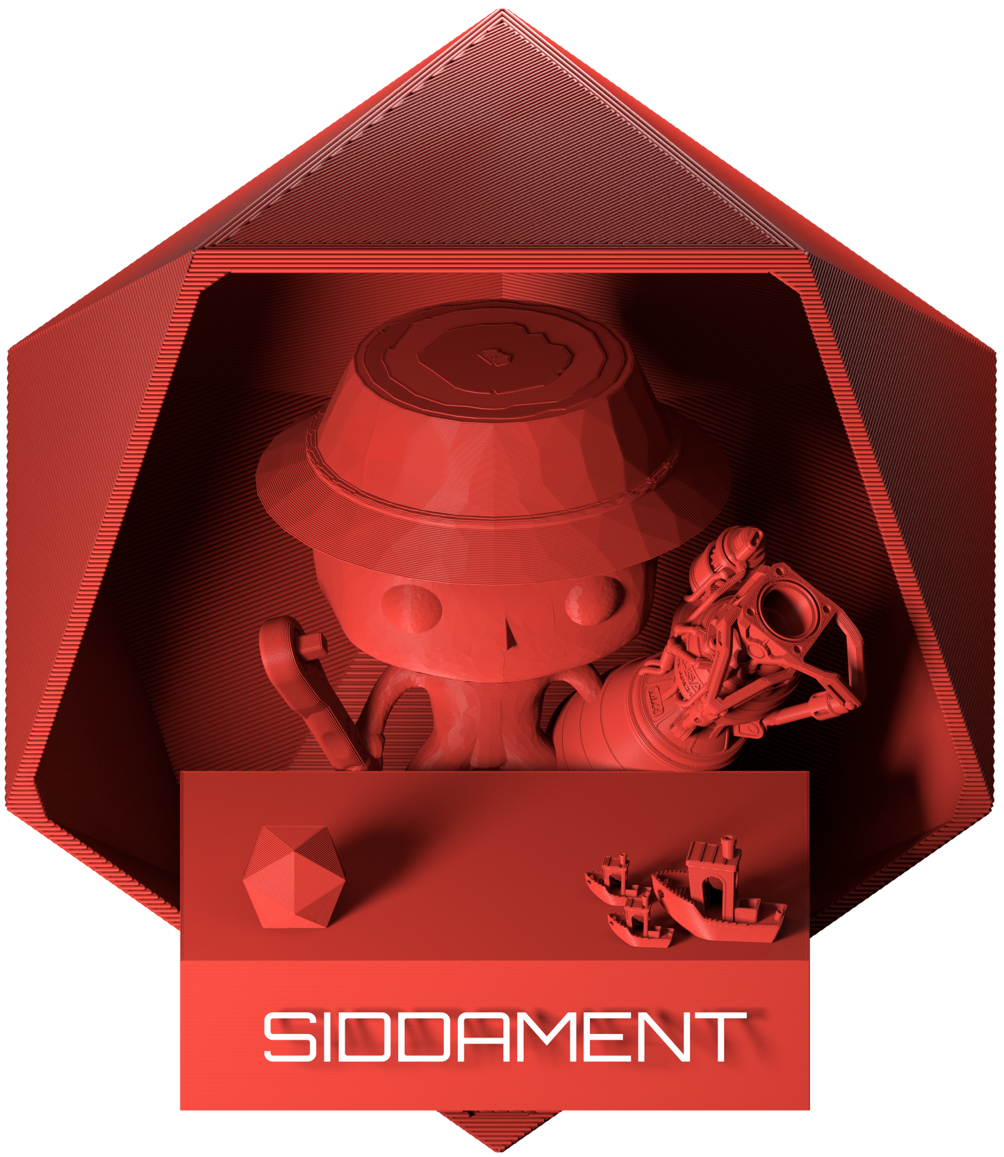 Matte Dull Red PLA V2