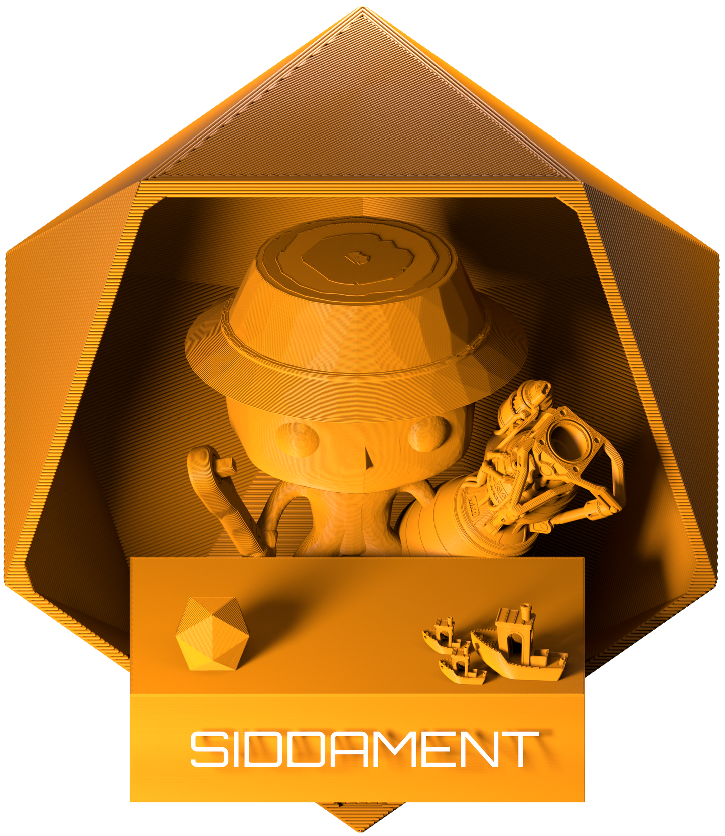 Matte Stepped On Orange PLA V2