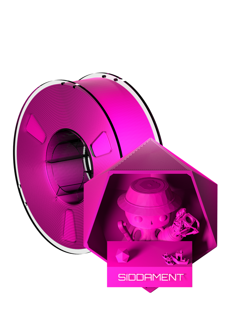 Matte Shock Magenta PLA – SIDDAMENT