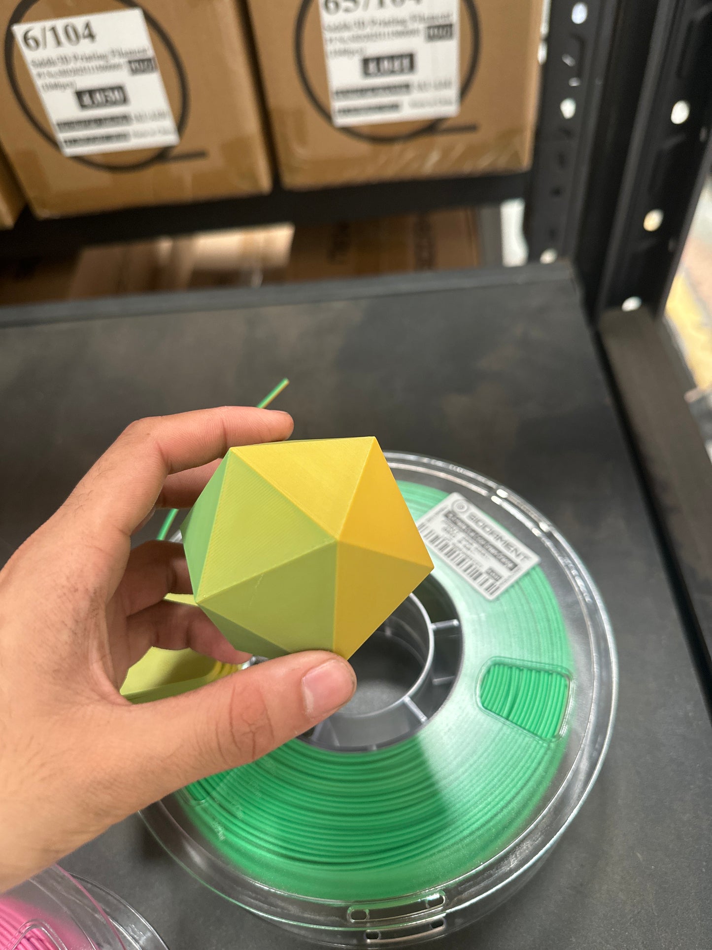 Matte Dualcolour Green/Orange PLA