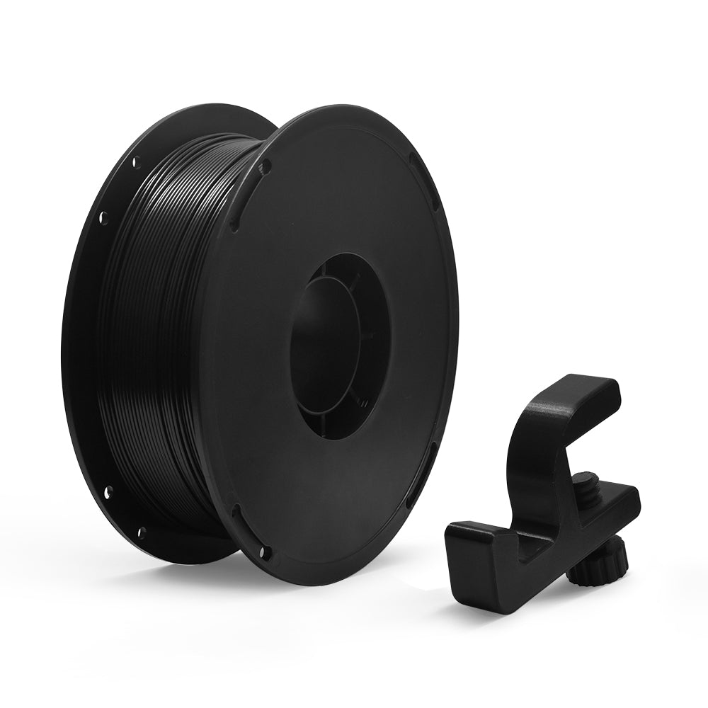 BIQU Panda CF-Wrapped PETG — 1kg Black — spool with sample print