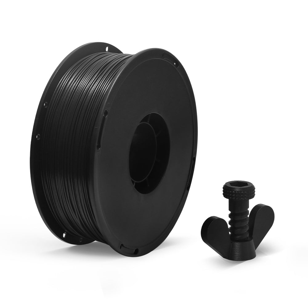 BIQU Panda CF-Wrapped ABS — 1kg Black — spool with sample print