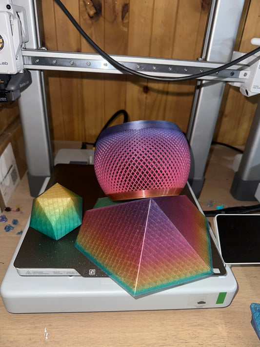 Crystal sparkle rainbow PLA