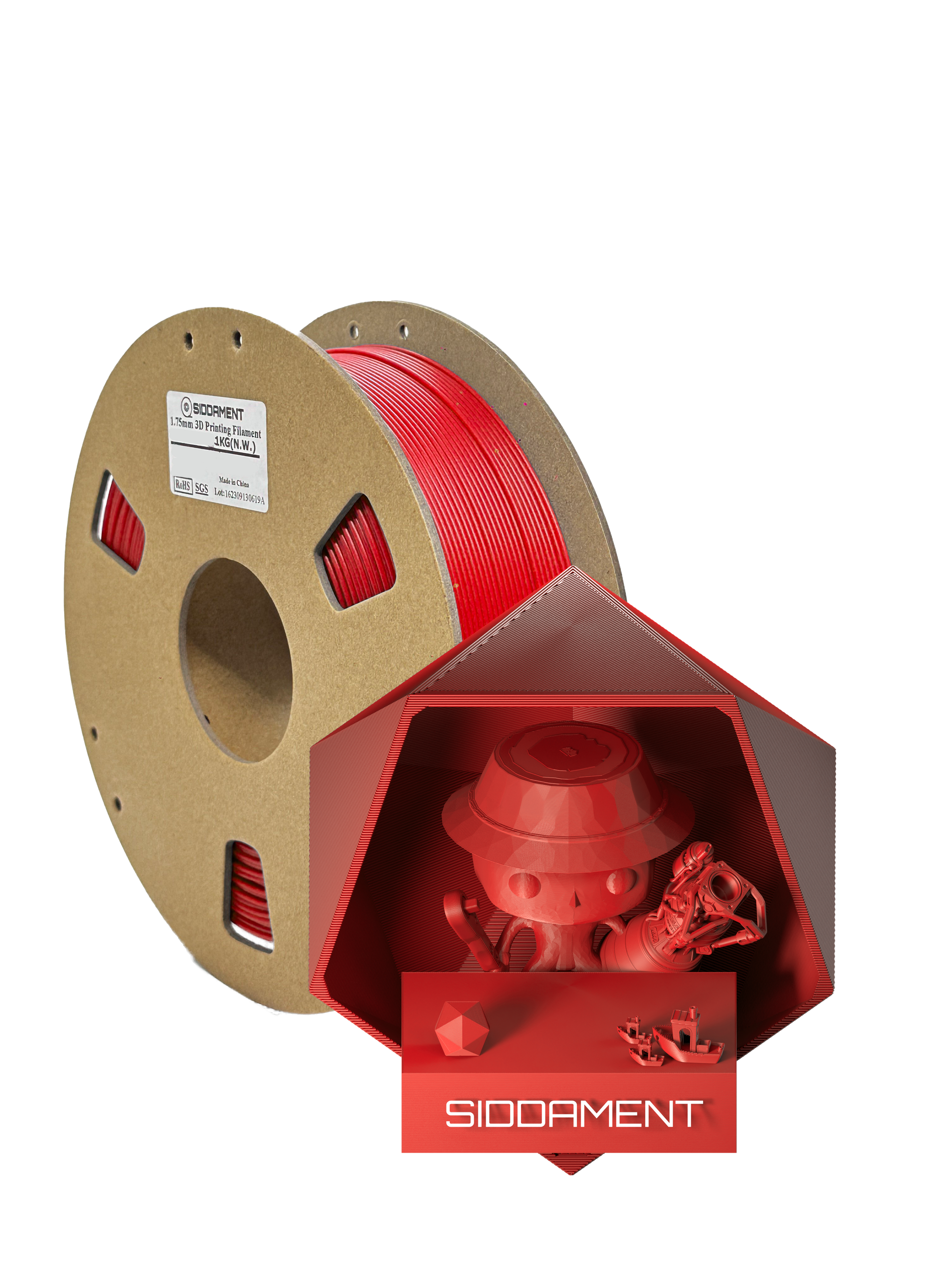 Red PLA Matte 3D Printer Filament