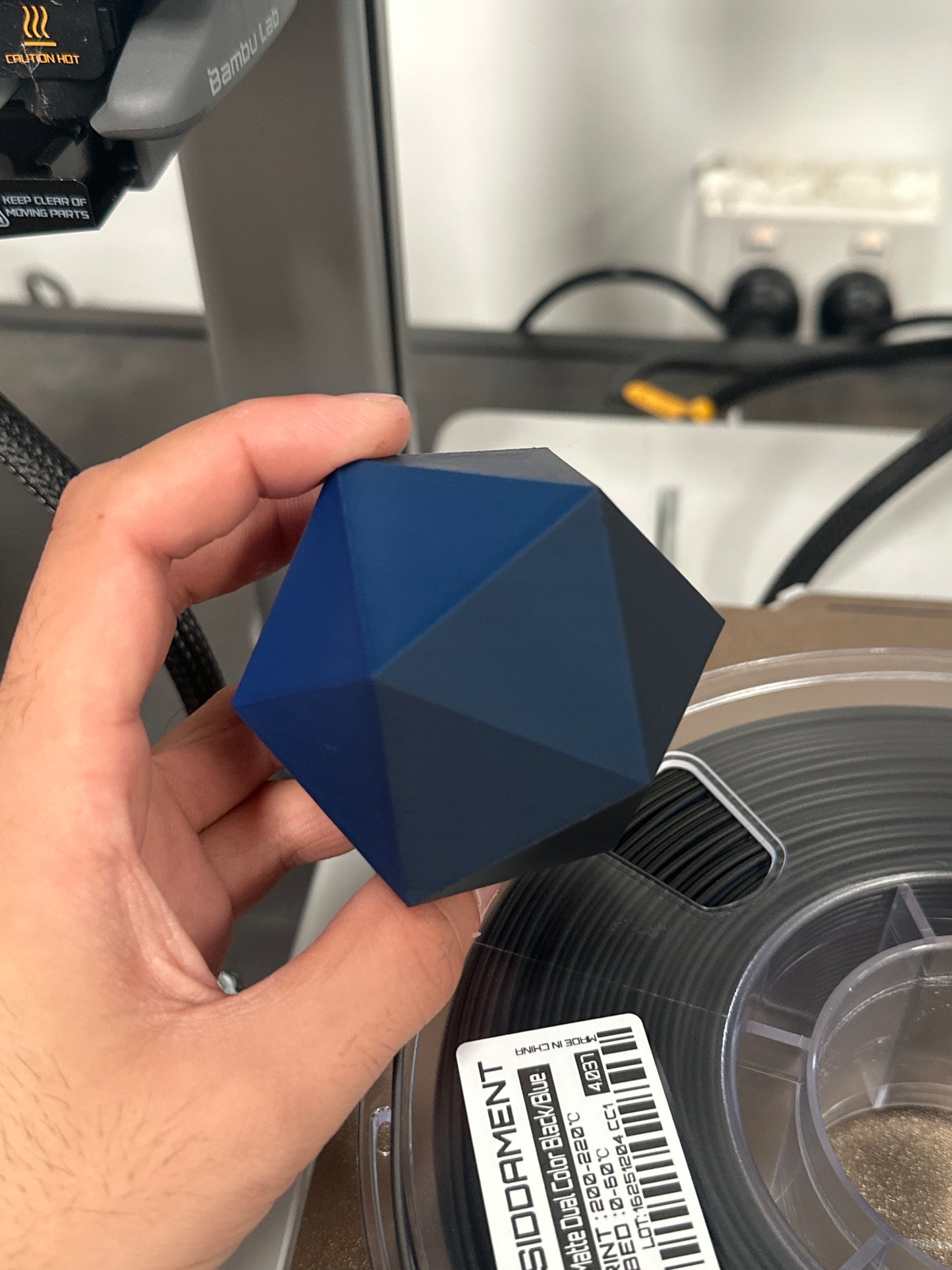 Matte Dualcolour Black/Blue PLA