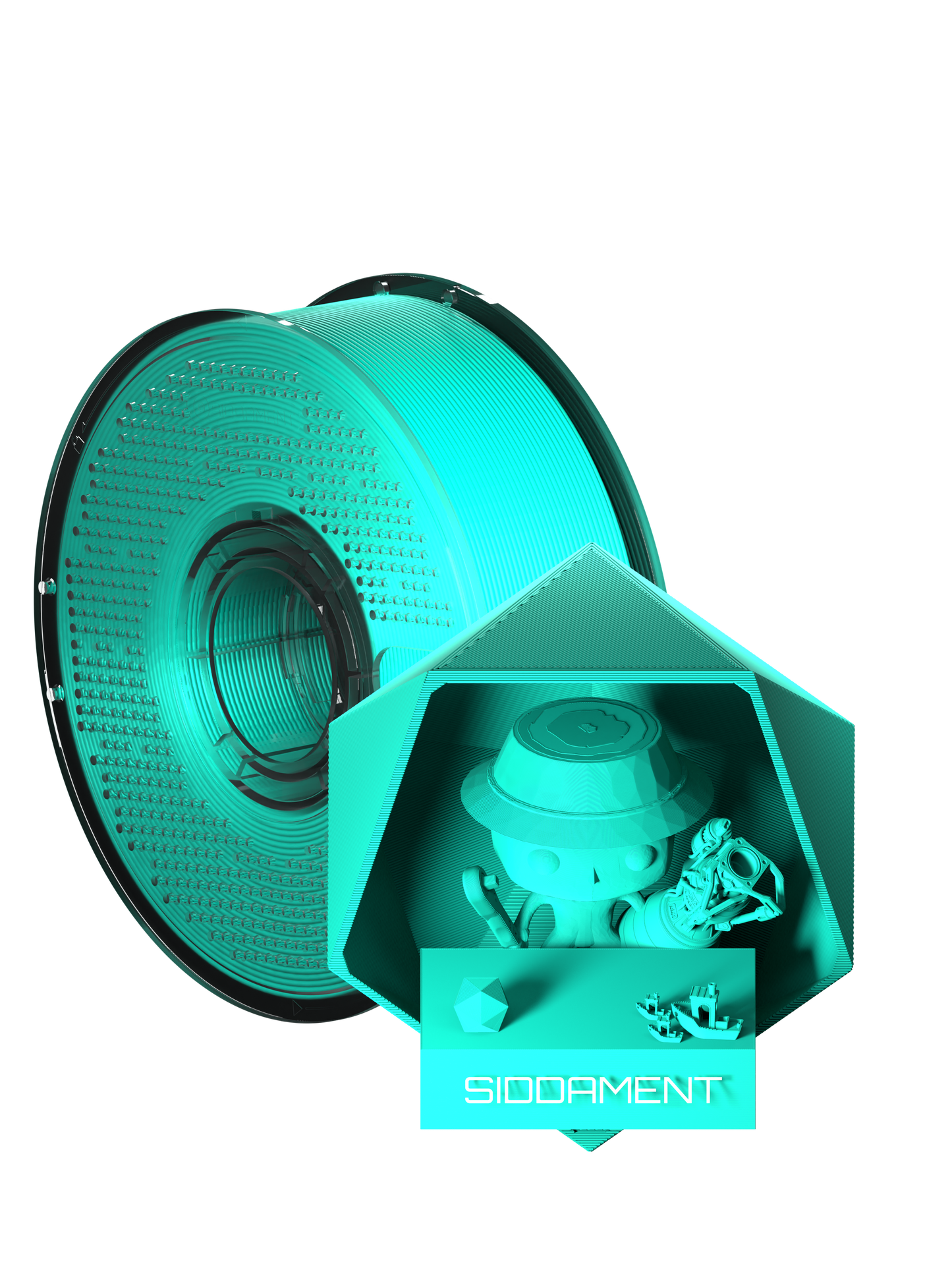 Matte Bright Teal PLA  V2