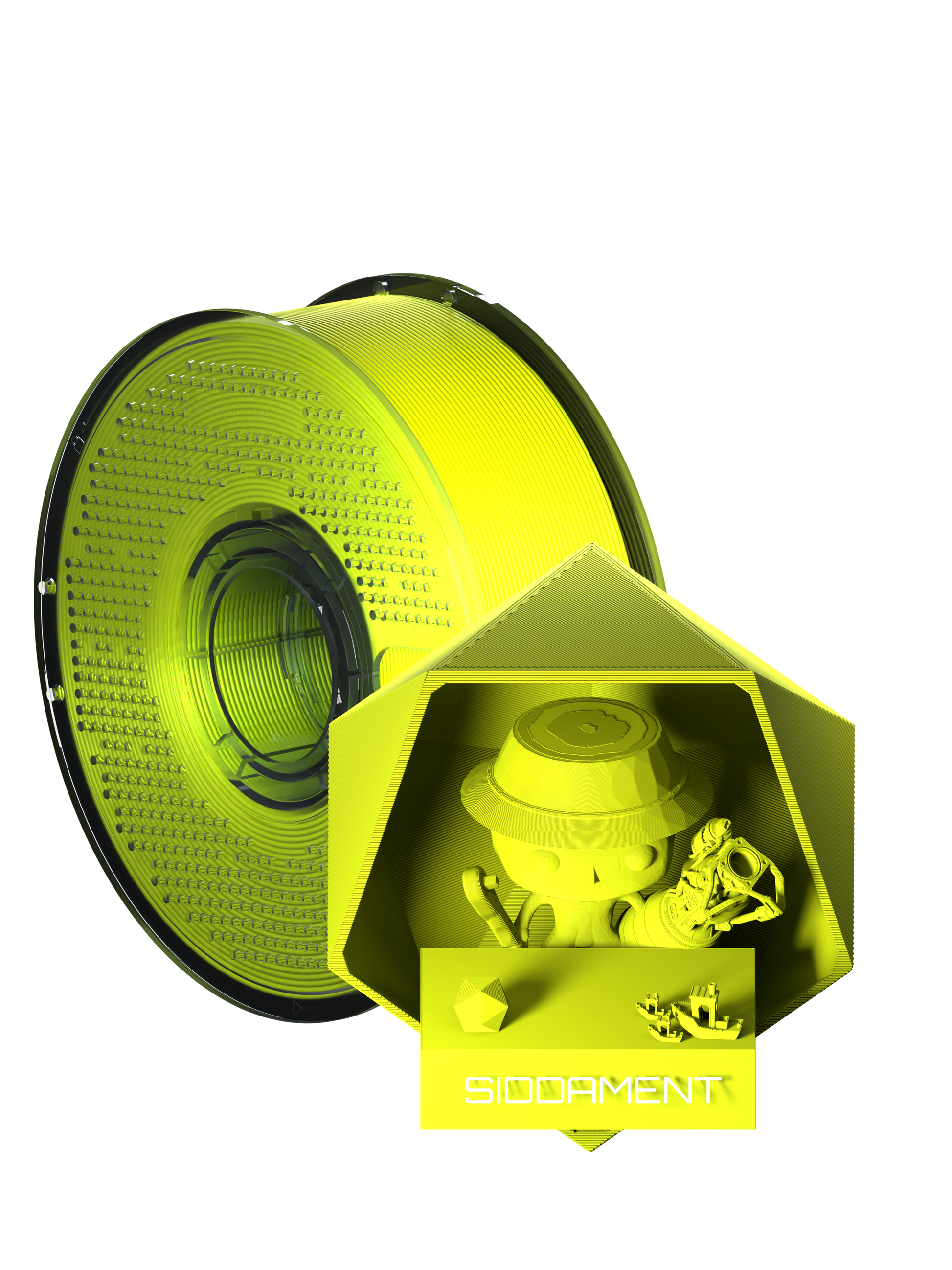Matte Bright Yellow PLA V2