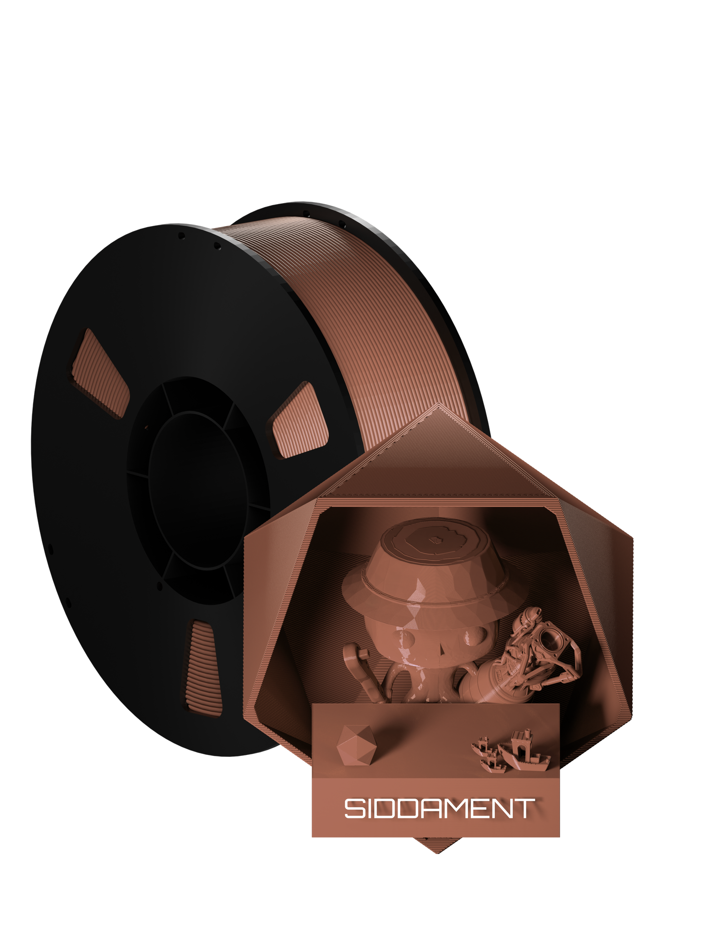 Bronze PLA Black Spool