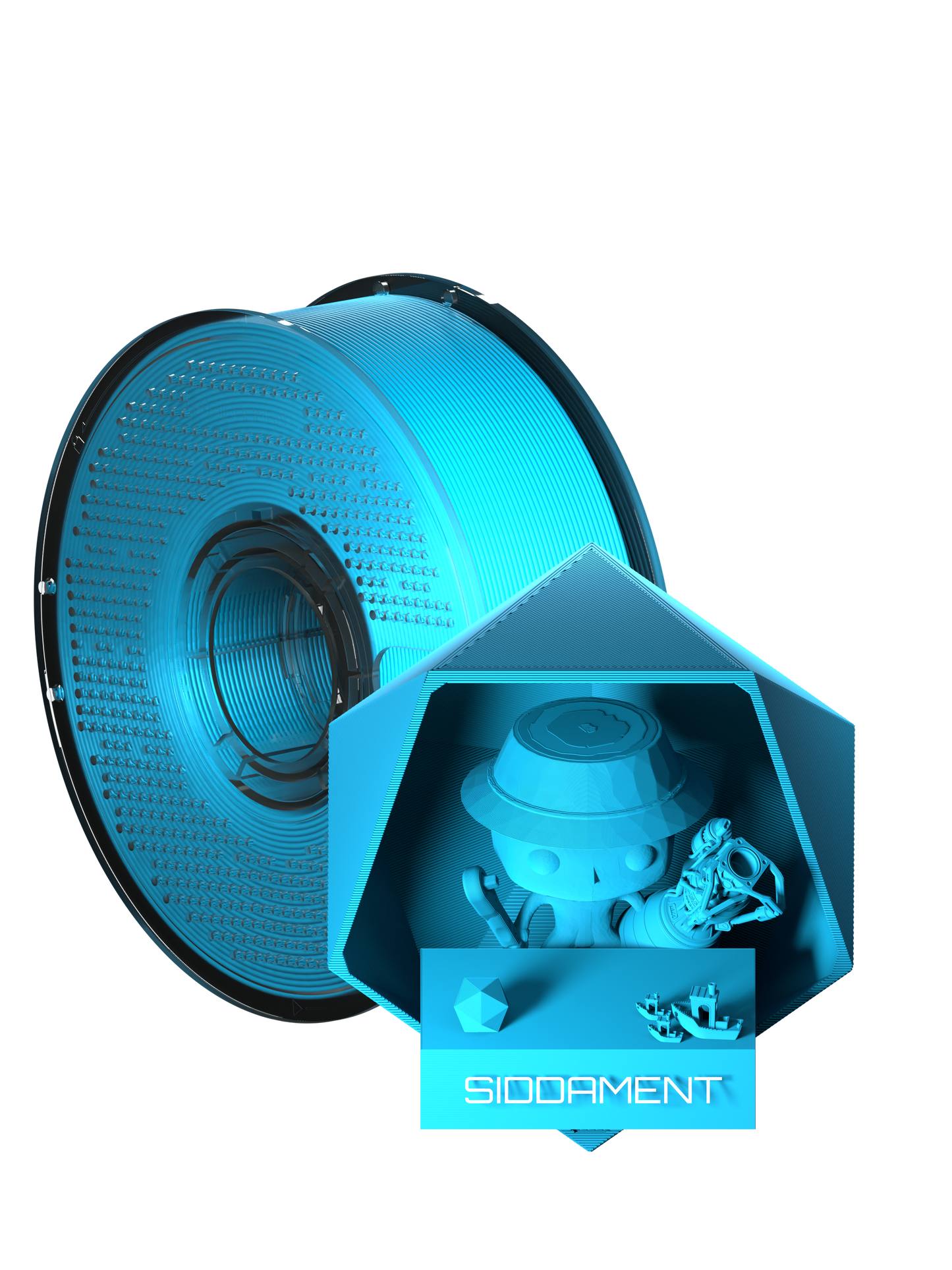 Matte Cyan Blue PLA  V2