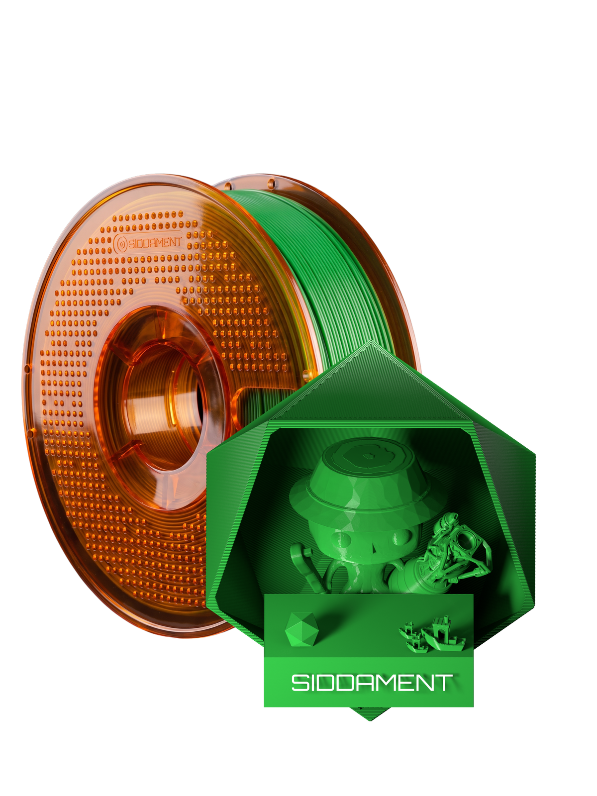 Green ABS V2 on the orange Ultralline spool