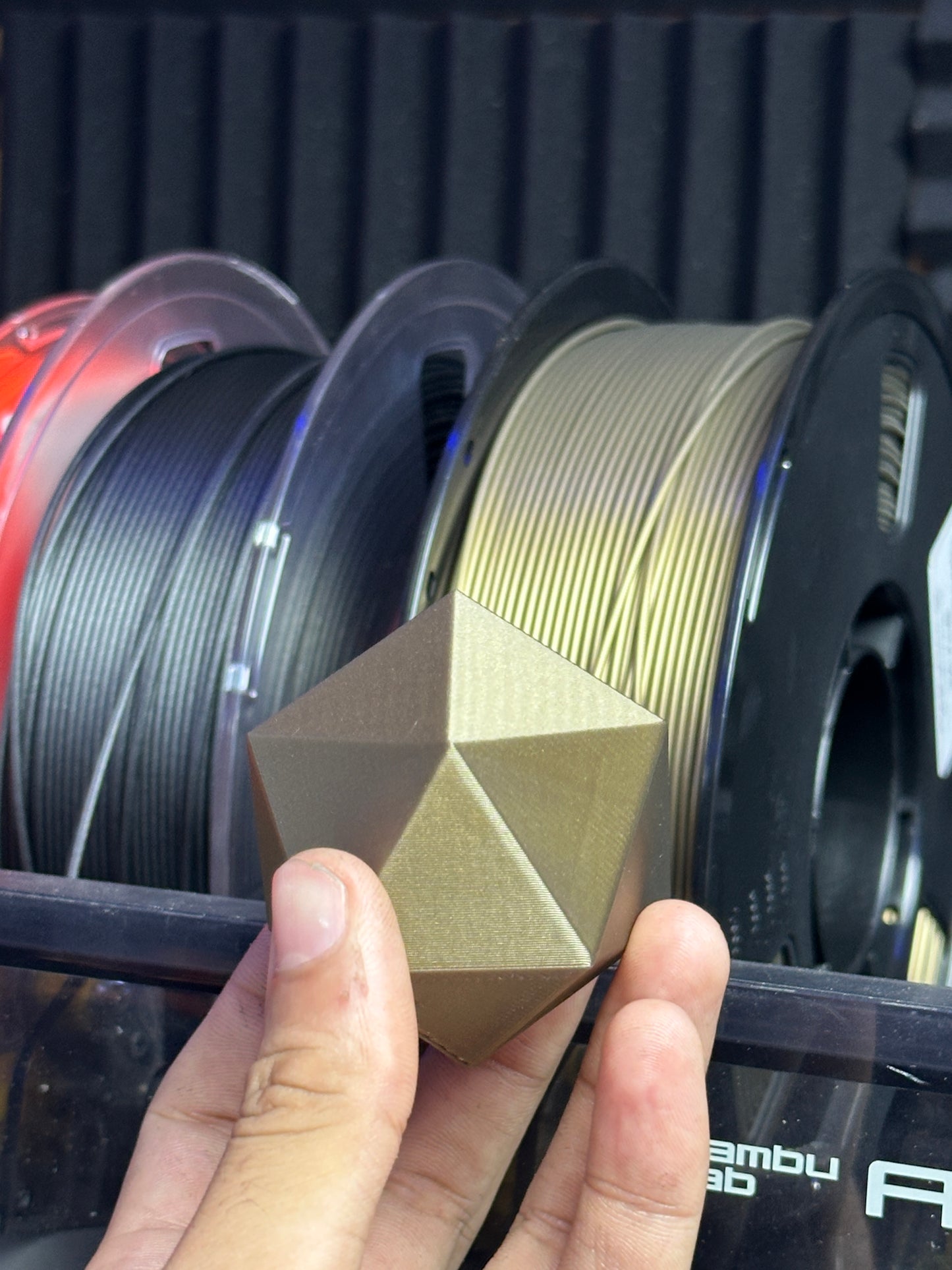 Bronze PLA Black Spool