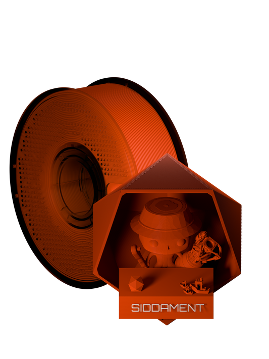 Orange Matte PLA V2 filament spool