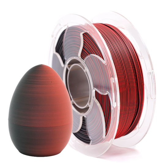 Matte Black/Red Dual Colour PLA