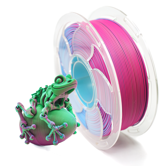 Matte Green/Sky Blue/Fuchsia Tri Colour PLA