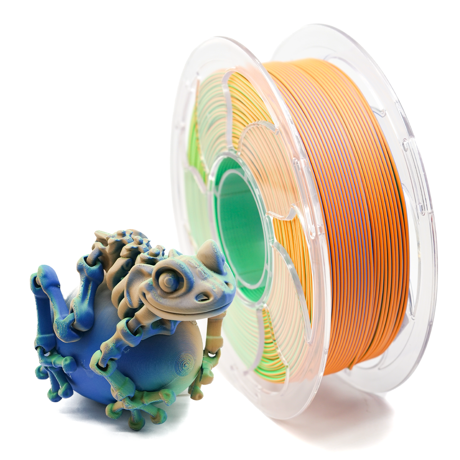 Matte Green/Blue/Orange Tri Colour PLA | Siddament Australia – SIDDAMENT