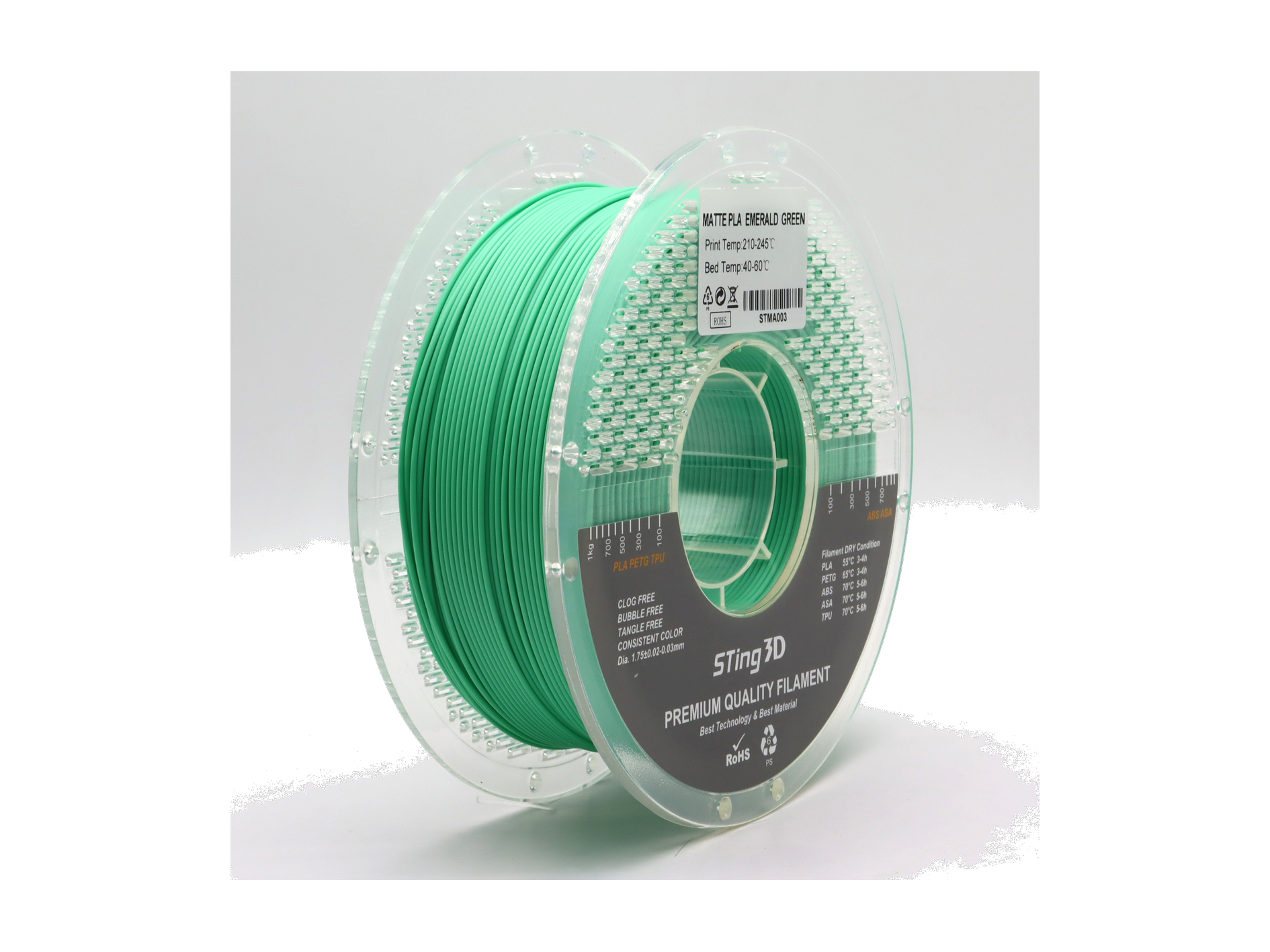PLA Matte Emerald Green