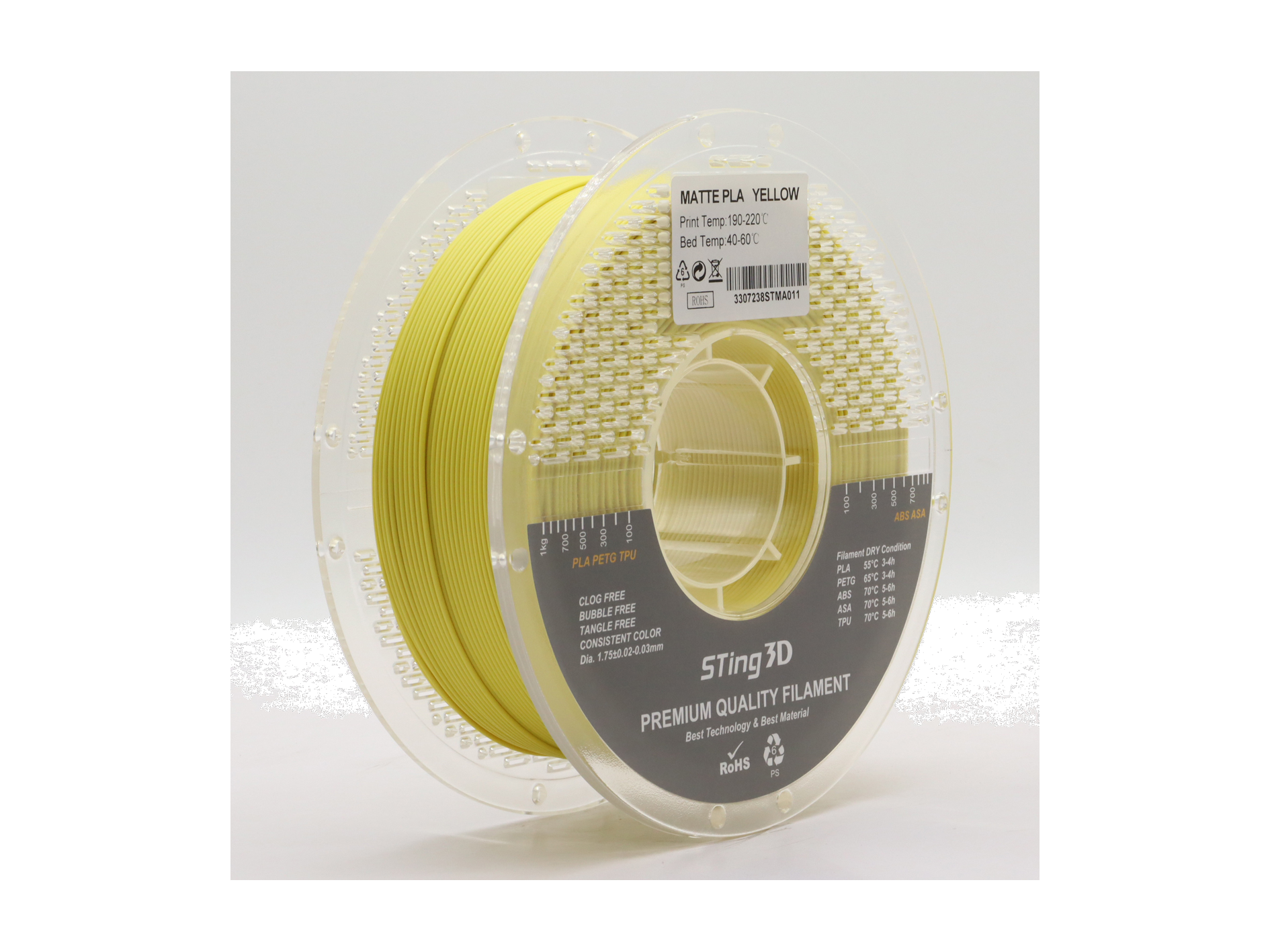 PLA Matte Pastel Yellow