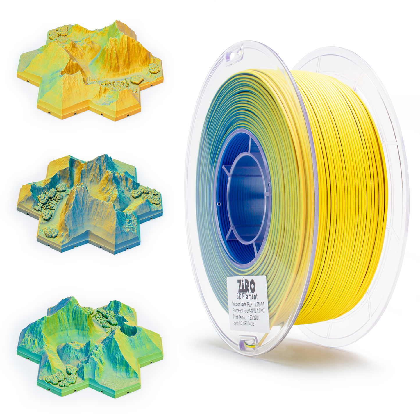 Sunbeam Forest Tri Colour Matte PLA
