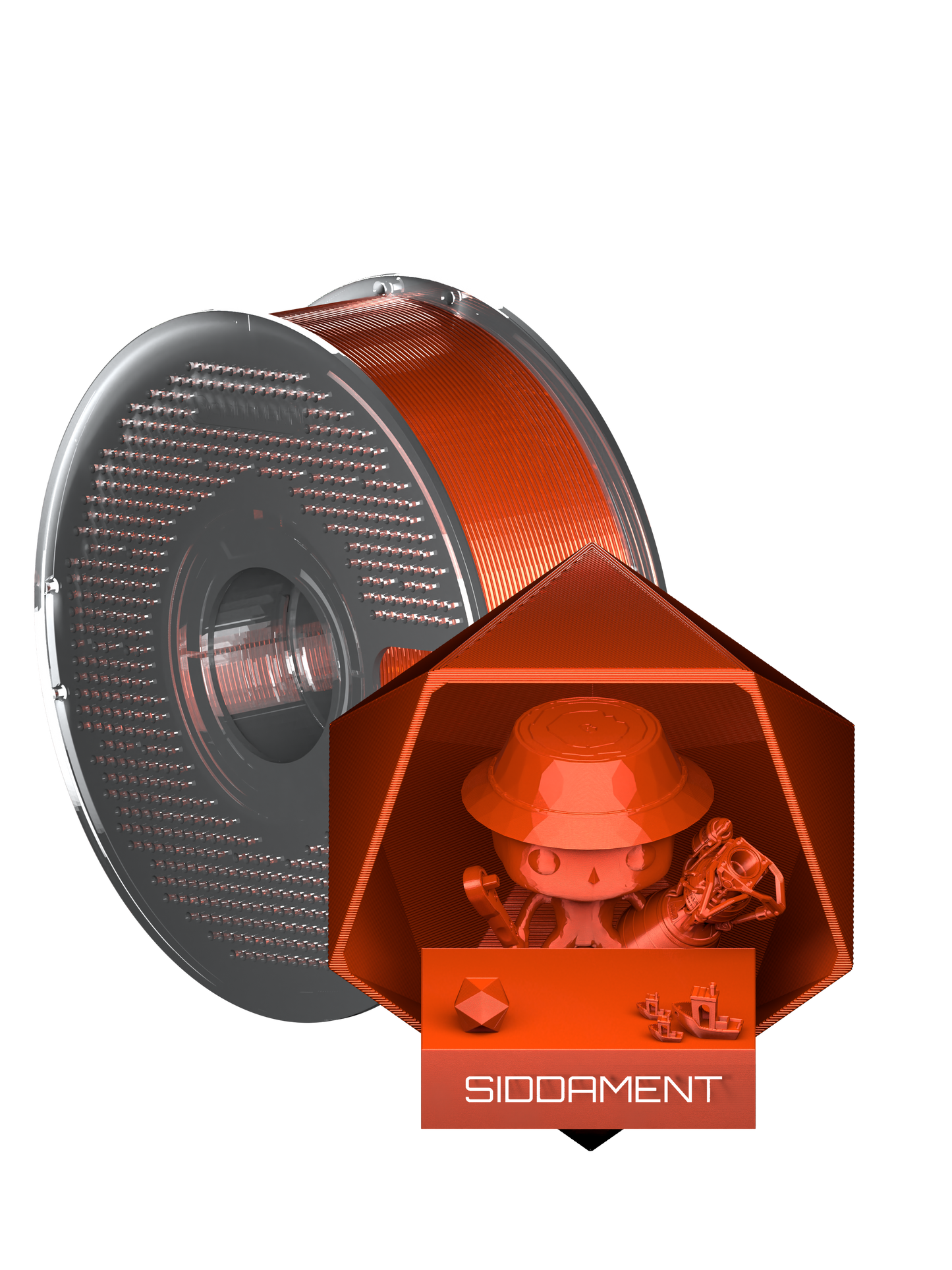 Translucent Orange PLA V2
