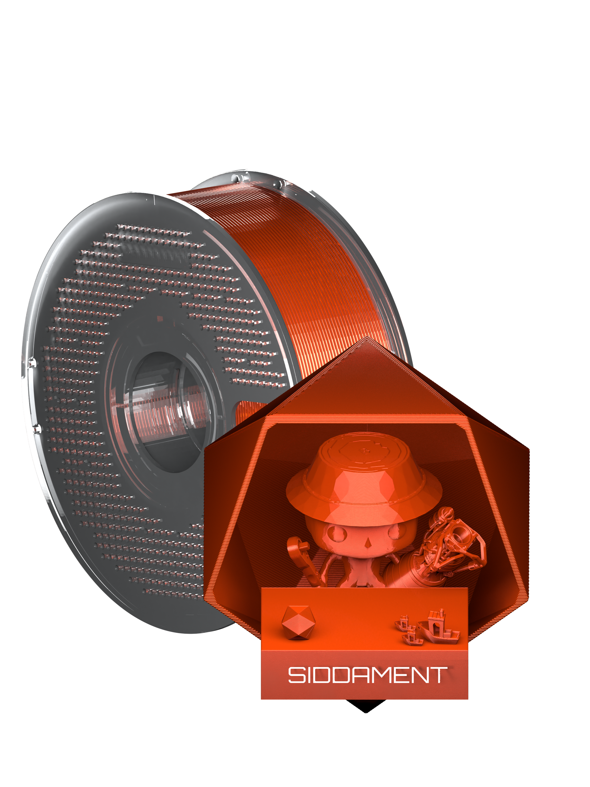 Translucent Orange PLA V2