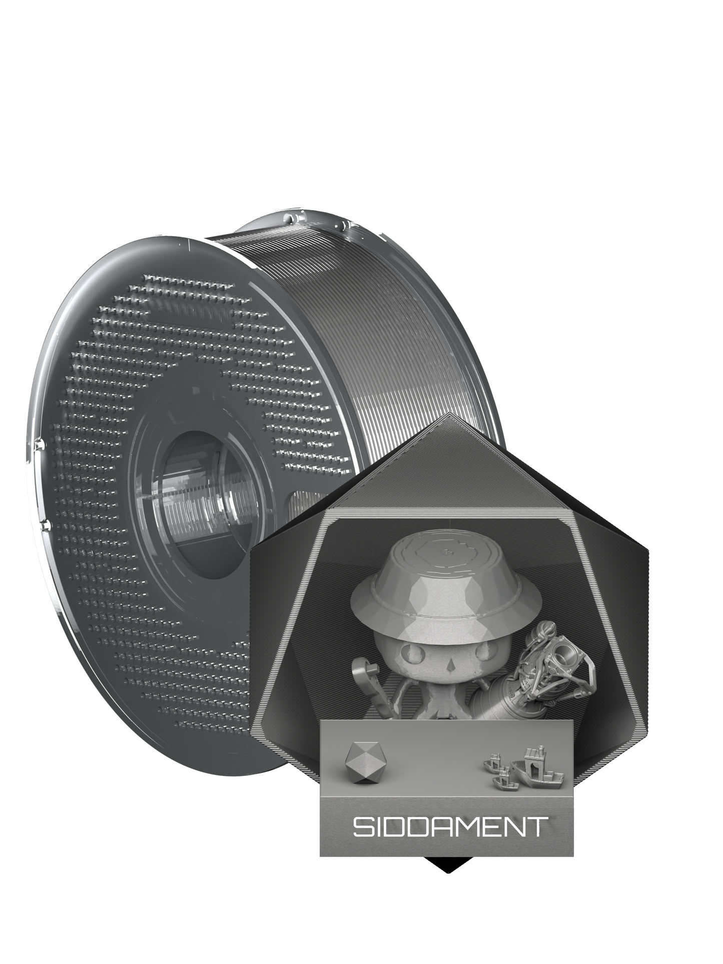 Translucent Storm Grey PLA V2
