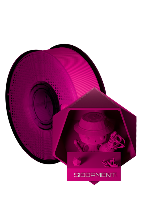 Vivid Magenta Matte PLA V2 filament spool