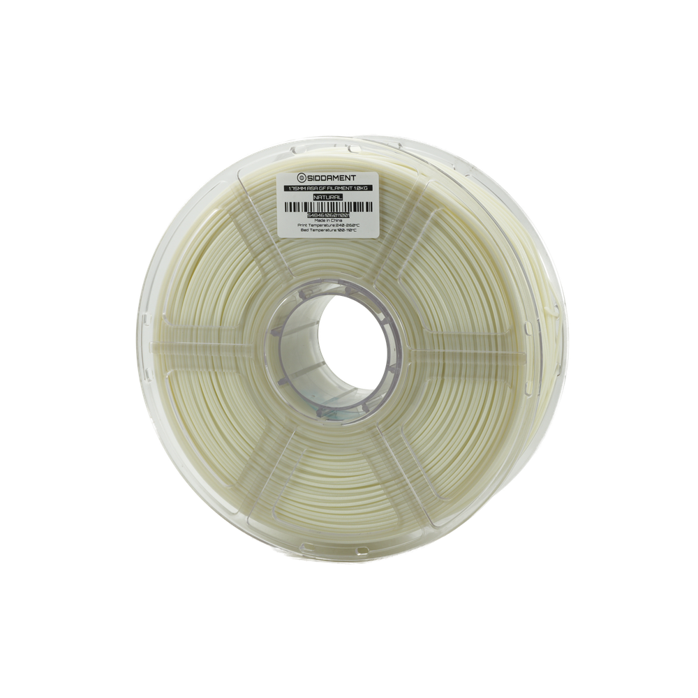 Natural ASA Glass Fiber (GF) 1.75mm 1kg filament spool
