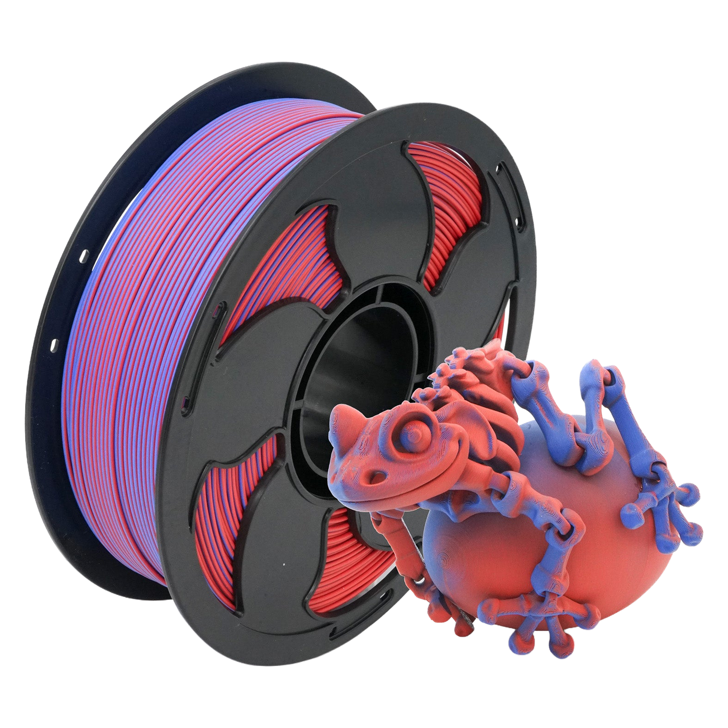 Matte Blue/Red Dual Colour PLA