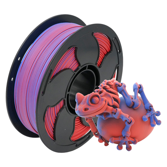 Matte Blue/Red Dual Colour PLA