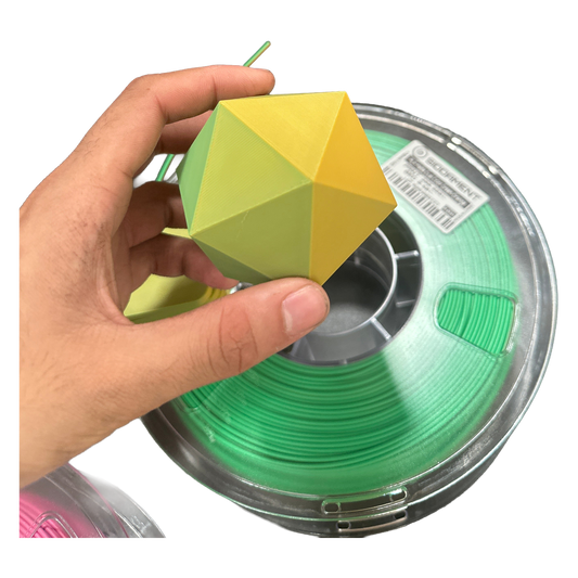 Matte Dualcolour Green/Orange PLA