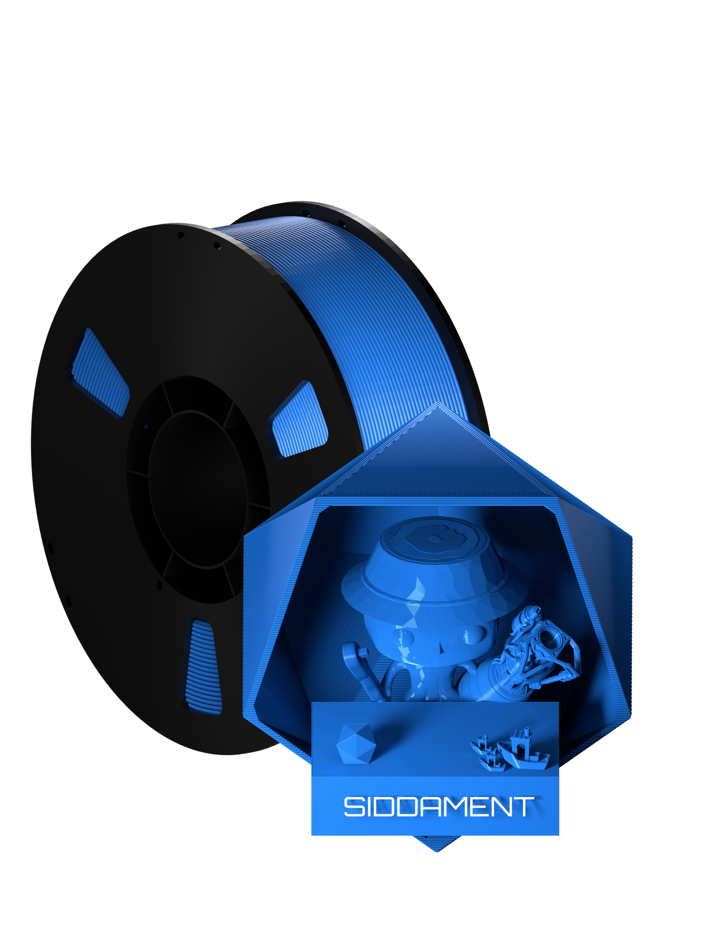 Blue PETG Black Spool