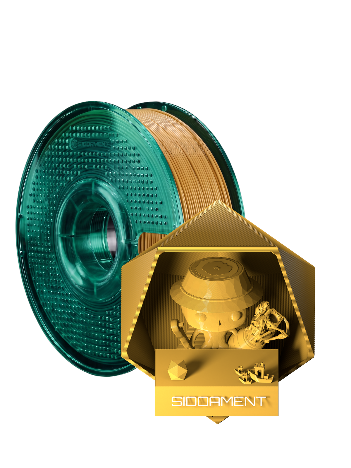 DeWhat Yellow ASA V2 1.75mm 1kg filament