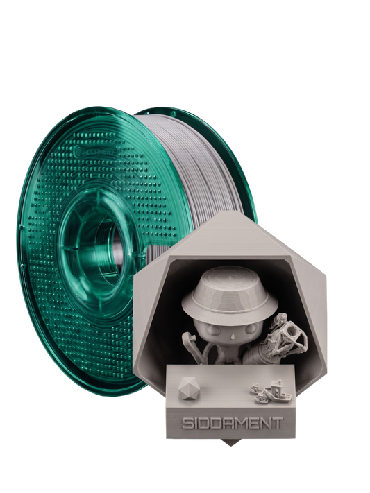 Grey ASA V2 1.75mm 1kg filament and printed parts