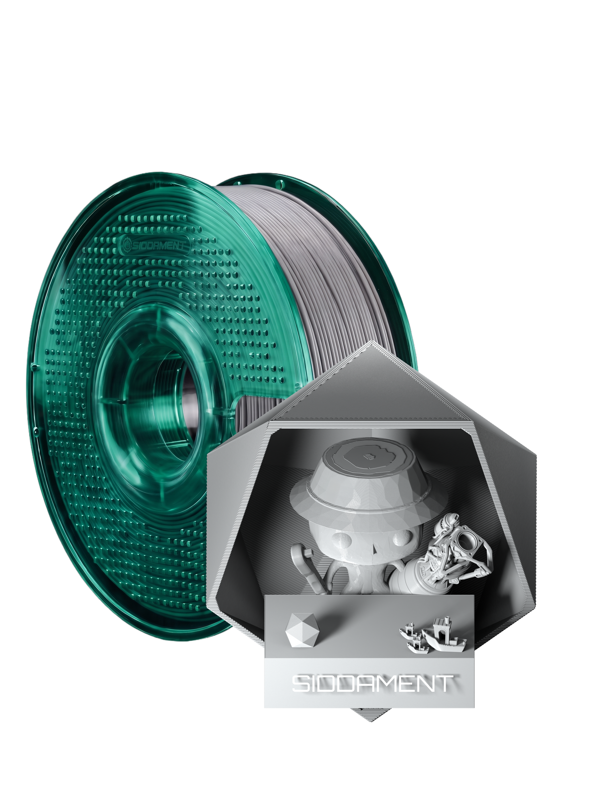 Light Grey ASA V2 1.75mm 1kg filament