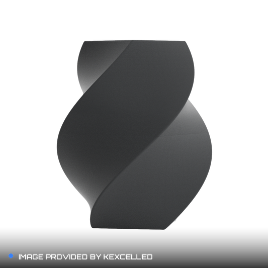 Matte Ash Gray PLA V4 printed sample, image provided by Kexcelled
