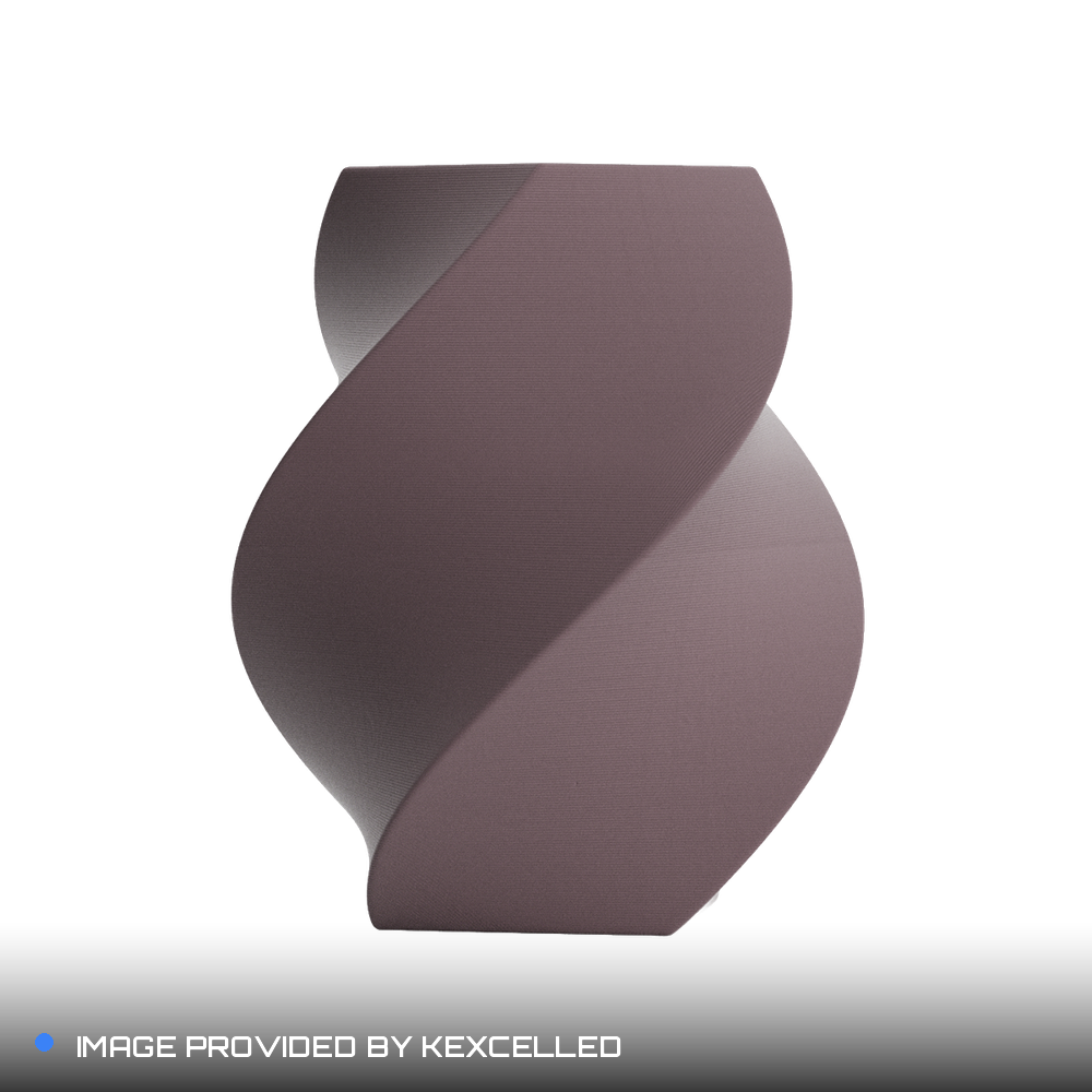 Matte Ash Purple PLA V4 printed sample, image provided by Kexcelled