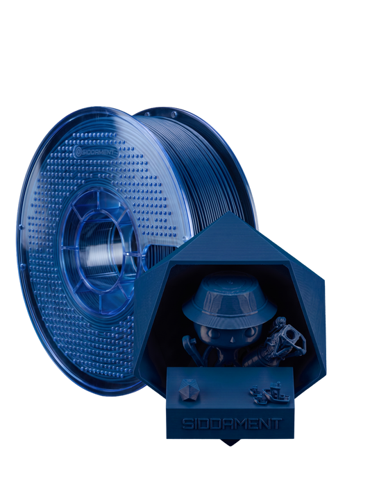 Matte Blue PETG V2 spool with 3D printed parts