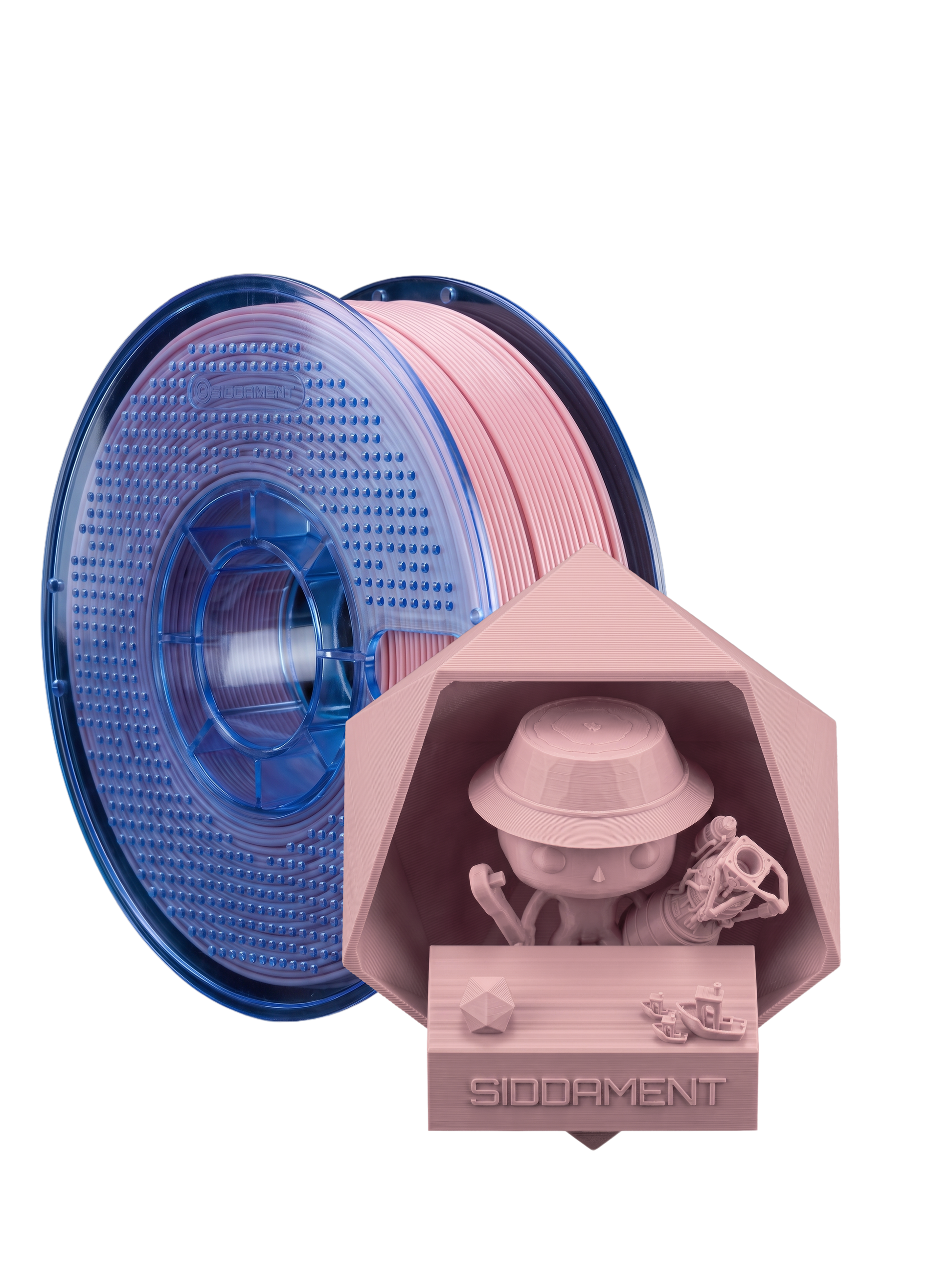 Matte Blush PETG V2 spool with 3D printed parts