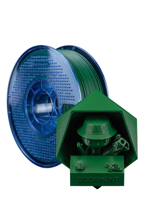 Matte Boot Green PETG V2 spool with 3D printed parts