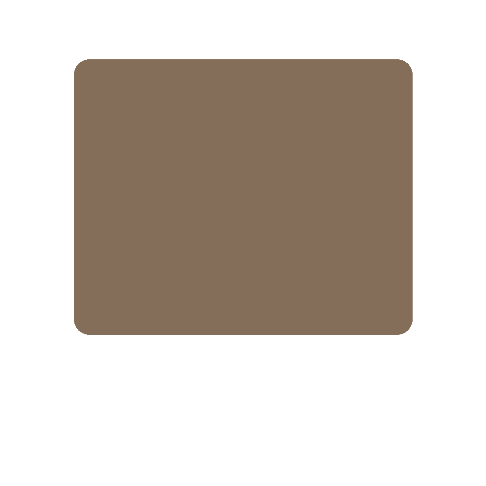 Brown colour swatch, Kexcelled code 7.068, hex #846E5A